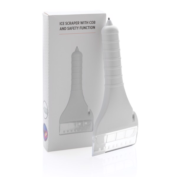 Ice scraper with COB and safety function