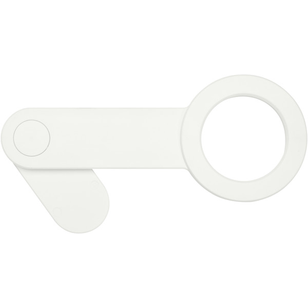 Hook recycled plastic desktop phone holder - White