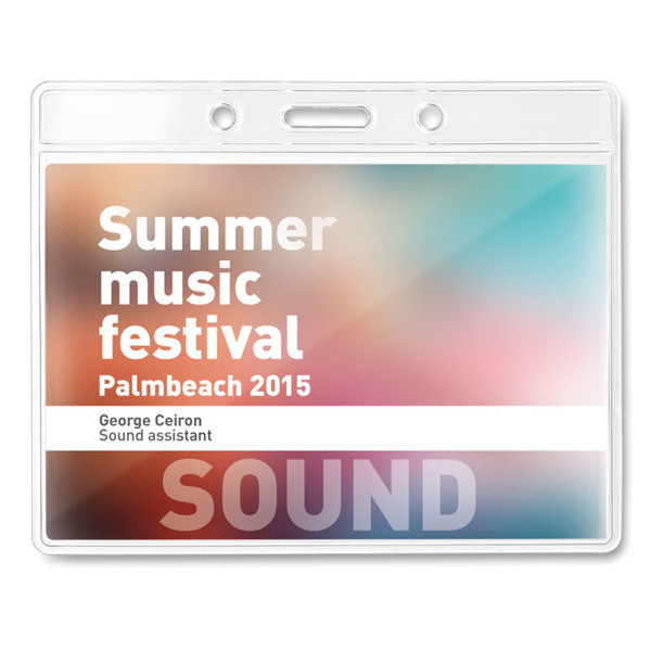 Transparentní placka Badgy