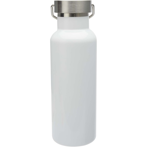 Thor 500 ml RCS certified recycled stainless steel water bottle - White