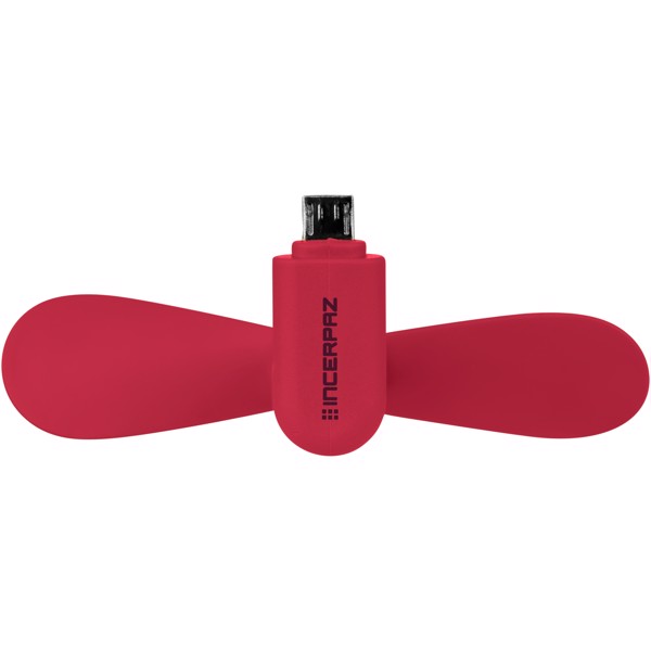 Micro USB Fan Airing - Červená s efektem námrazy
