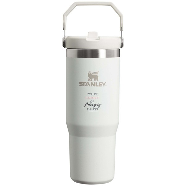 Stanley 890 ml IceFlow™ flip straw tumbler - Frosted White
