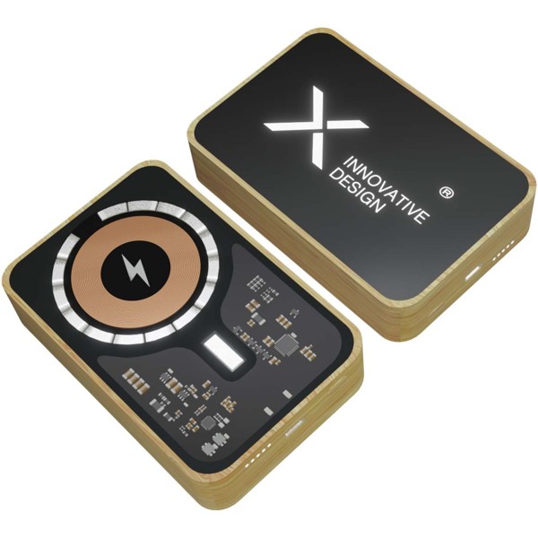 SCX.design P27 10.000 mAh MagSafe bamboo power bank