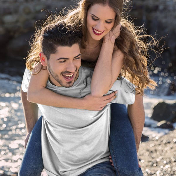 Adult White T-Shirt Hecom - White / S