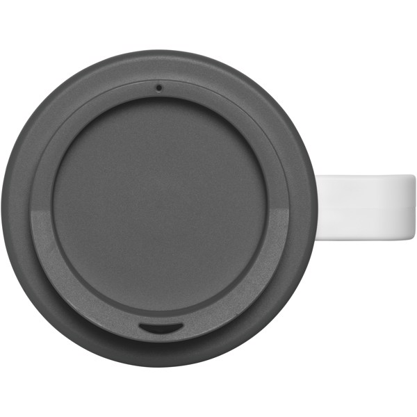 Brite-Americano® Vaso térmico grande de 350 ml - Blanco / Gris