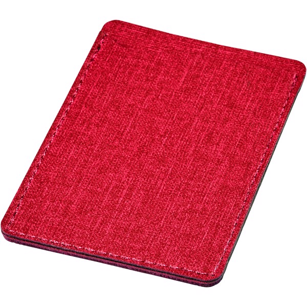 Telefonní pouzdro na karty Premium RFID - Červená s efektem námrazy