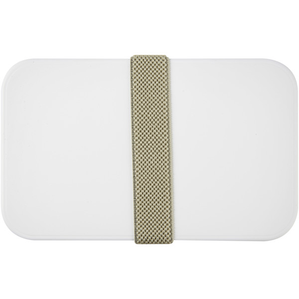 MIYO 700+700 ml double layer lunch box - White / White / Pebble Grey