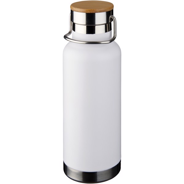 Thor 480 ml copper vacuum insulated water bottle - White