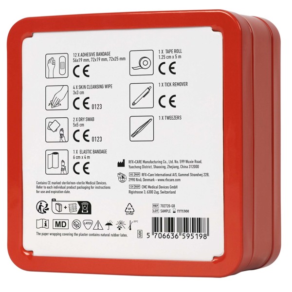MyKit First Aid pet tin kit - Red