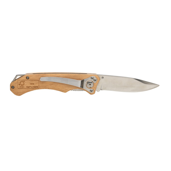 FSC® wooden outdoor knife