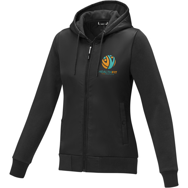 Darnell women's hybrid jacket - Solid Black / XL