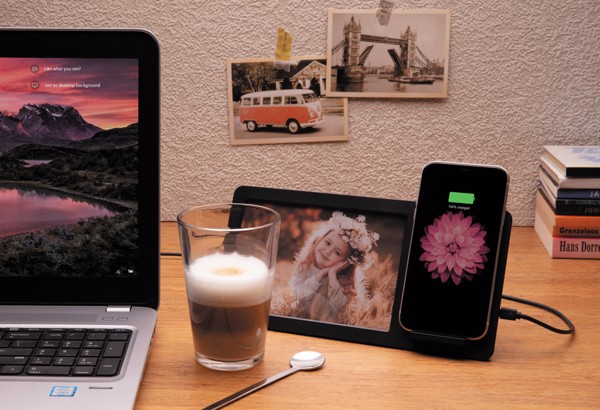 5W Wireless charger and photo frame