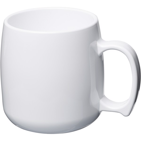 Taza de plástico clásica de 300 ml - Blanco