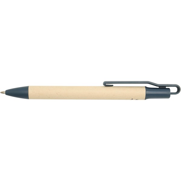 Liliana sugarcane paper ballpoint pen (blue ink) - Ocean Blue