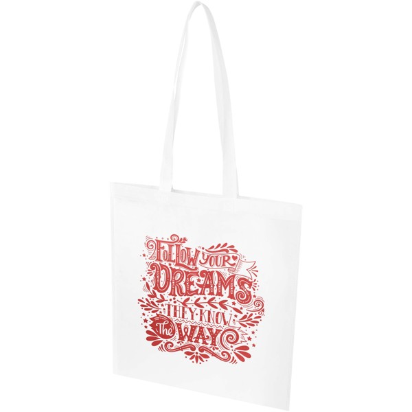 EcoSeal GRS recycled nonwoven convention tote bag 6L - White