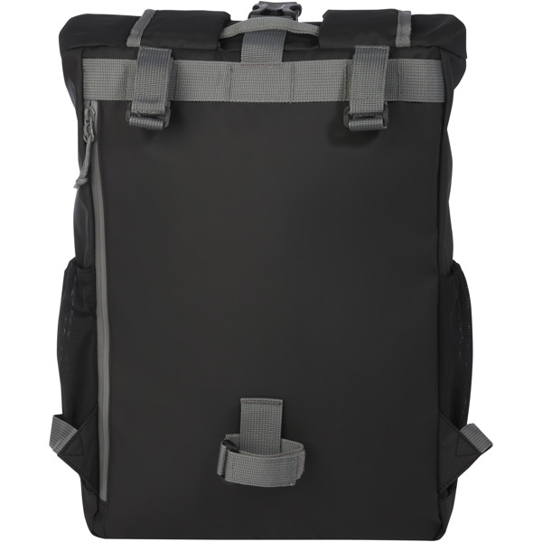 Aqua 15\" GRS recycled water resistant roll-top bike bag 20L