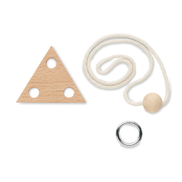 Wooden brain teaser triangle Nerve