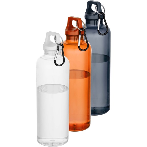 Oregon 750 ml RCS recycled plastic water bottle with carabiner - White
