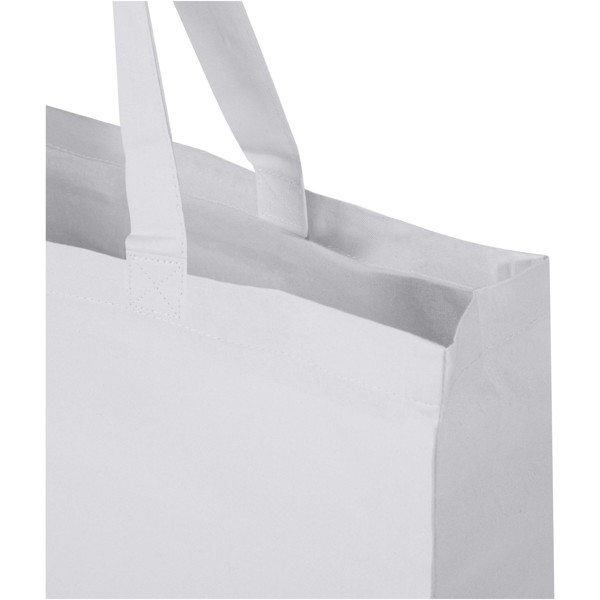 Odessa 220 g/m² GRS recycled cotton tote bag 40L - White