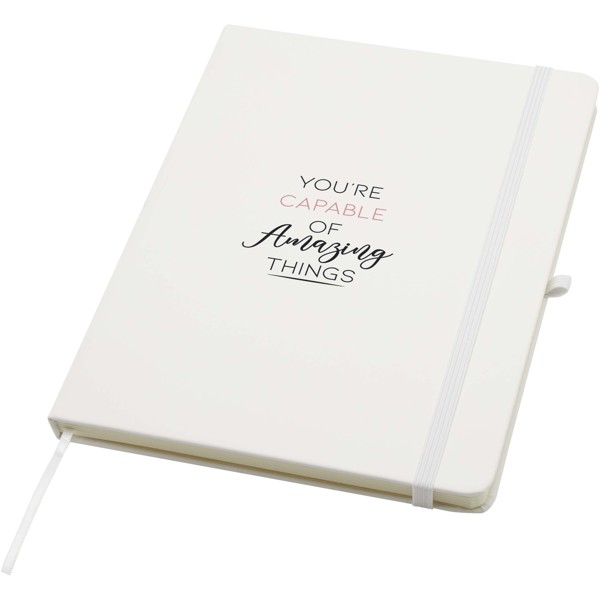 Spectrum Plus A5 hard cover notebook - White