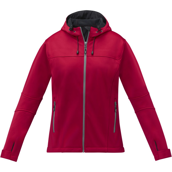 Match women's softshell jacket - Red / 2XL