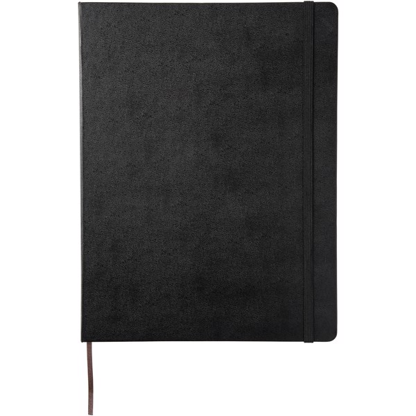 Classic XL hard cover notebook - squared - Solid black