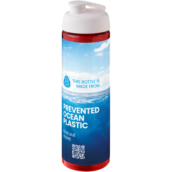 H2O Active® Eco Vibe 850 ml flip lid sport bottle - Red / White