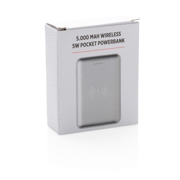 5.000 mAh Wireless 5W Pocket Powerbank