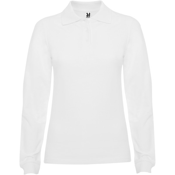 Estrella long sleeve women's polo - White / S