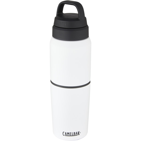 CamelBak® MultiBev vacuum insulated stainless steel 500 ml bottle and 350 ml cup - White