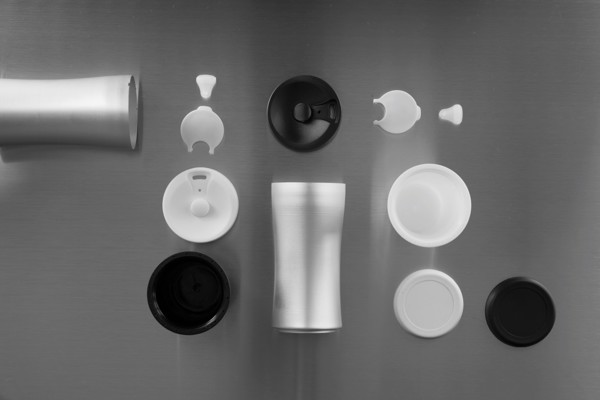 Boom eco mug - White / Grey