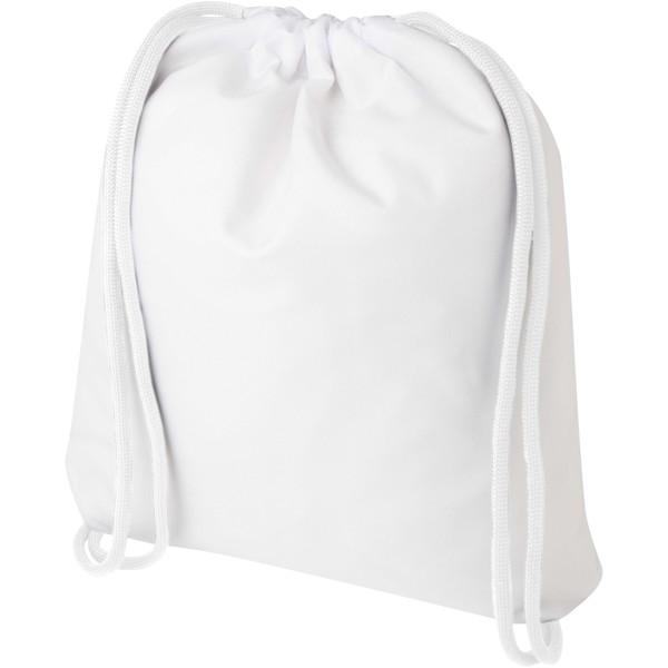 Cal sublimation drawstring bag - White / White