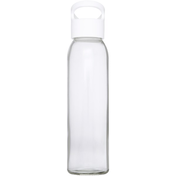 Bidón deportivo de vidrio de 500 ml "Sky" - Blanco