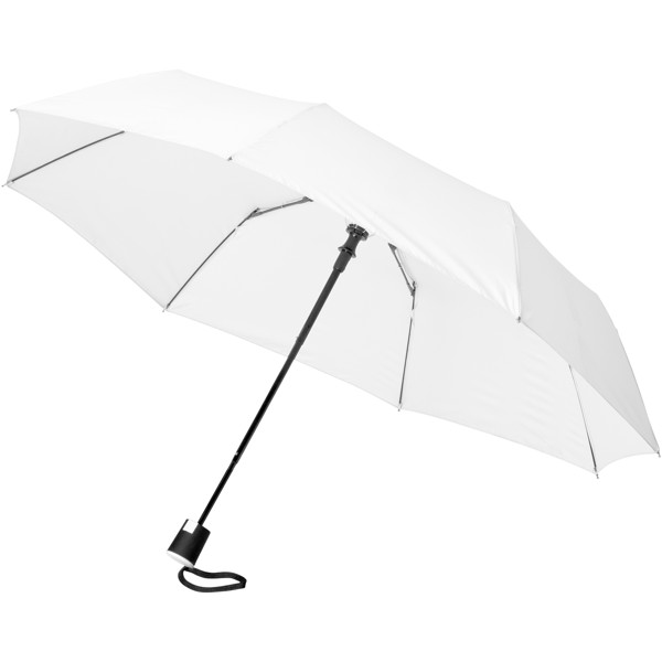Wali 21\" foldable auto open umbrella - White