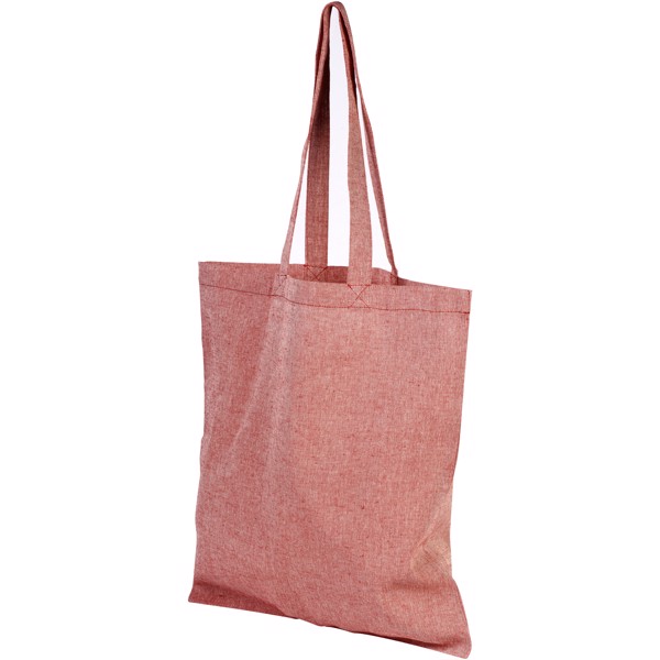 Bolsa Tote de algodón reciclado de 150 g/m² "Pheebs" - Rojo mezcla