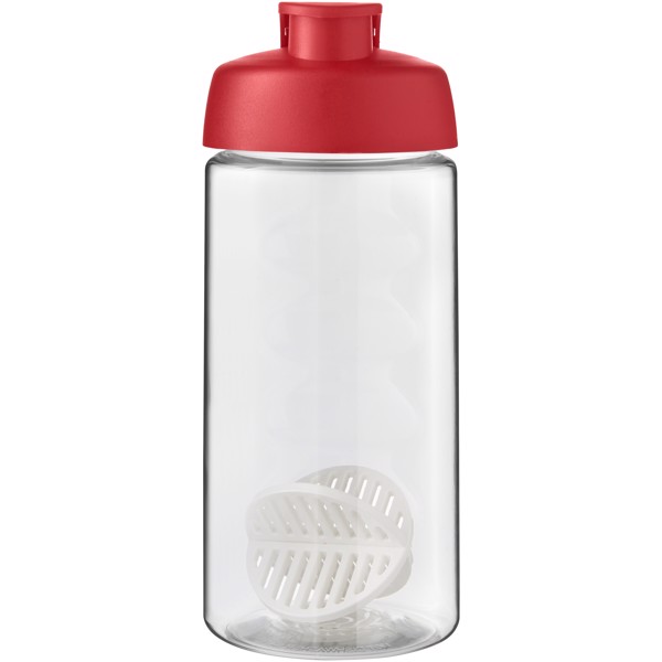 H2O Active Bop 500ml šejkrová lahev - Červená s efektem námrazy / Průhledná