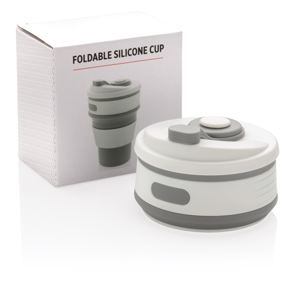 Foldable silicone cup - Grey