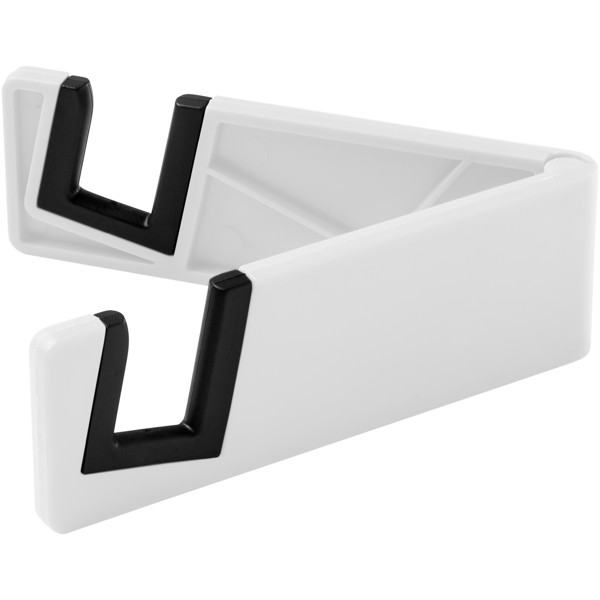 Slim device stand for tablets and smartphones - White