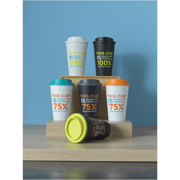 Americano® Eco Vaso reciclado de 350 ml - Blanco / Gris