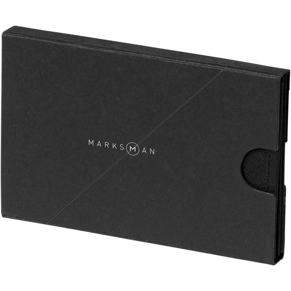 Adventurer RFID secure flip-over wallet - Solid black