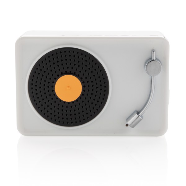 Mini Vintage 3W wireless speaker - White / Black