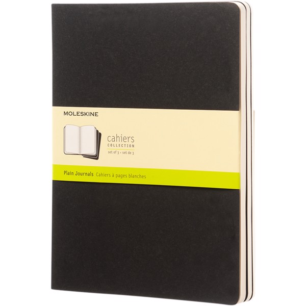 Cahier Journal XL - plain - Solid black
