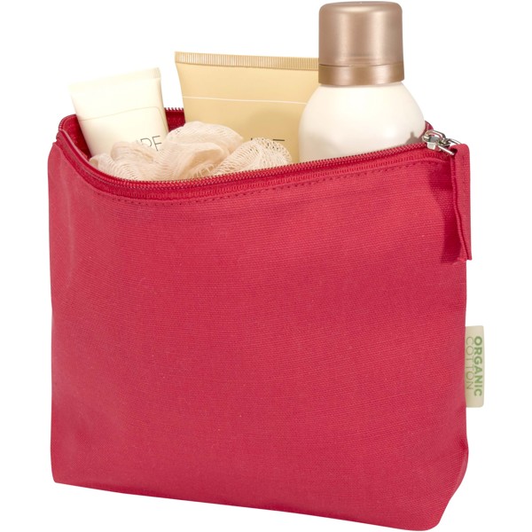 Odisha 180 g/m² OCS organic toiletry bag 1L - Red