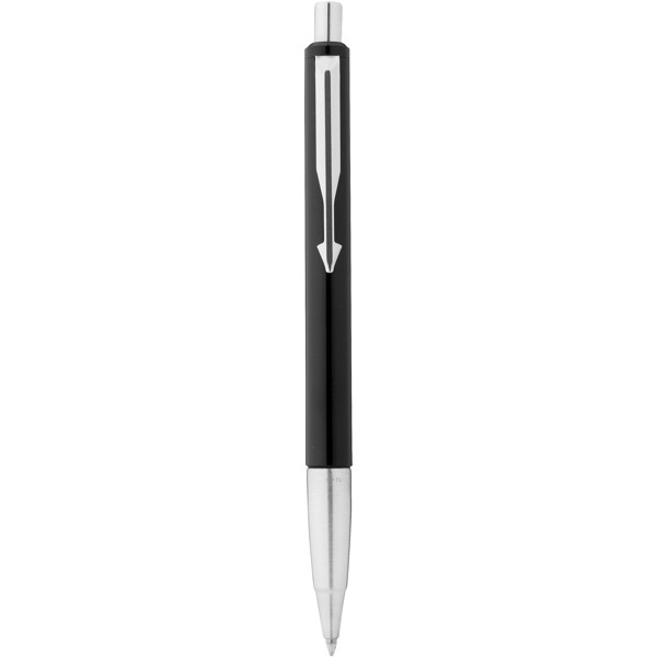 Parker Vector ballpoint pen (blue ink) - Solid Black / Silver