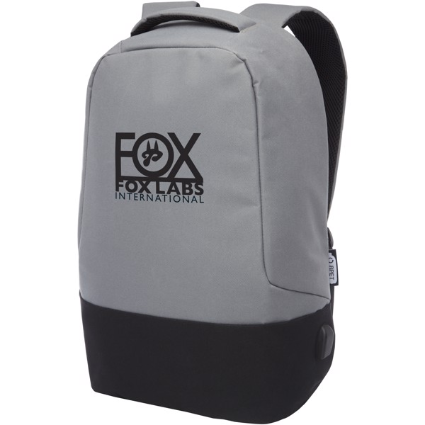 Cover GRS RPET anti-theft backpack 18L - Grey