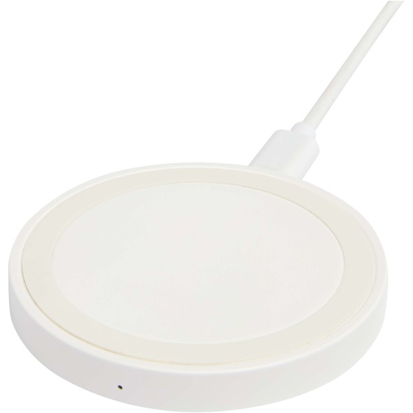 Freal 15W recycled plastic wireless charging pad - White