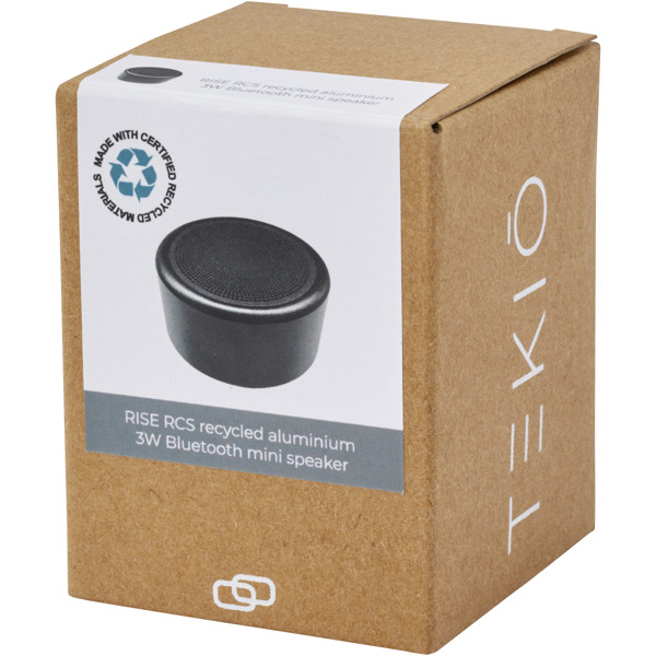 Rise 3W RCS recycled aluminium Bluetooth® mini speaker