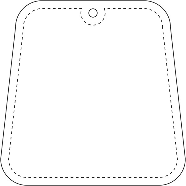 RFX™ H-09 trapezium reflective PVC hanger - White