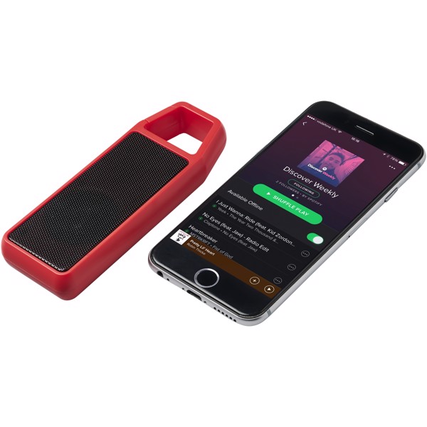 Bluetooth® reproduktor Clip-Clap - Červená s efektem námrazy