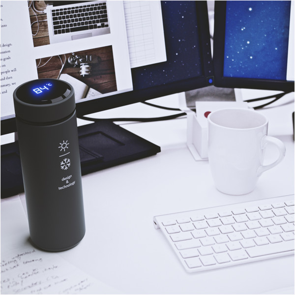 SCX.design D10 insulated smart bottle - Black